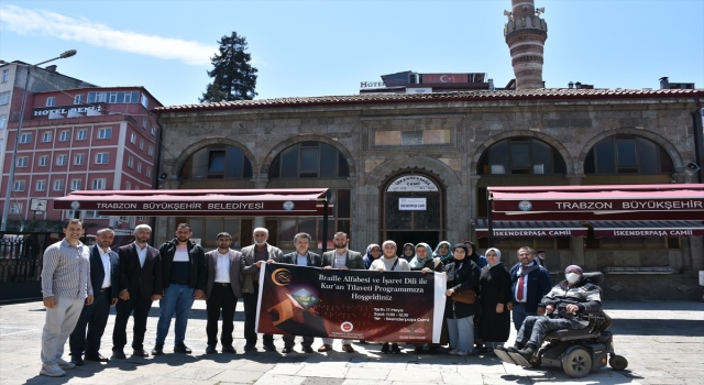 Trabzon’da engelliler Kur’anı Kerim tilaveti programında bir araya geldi