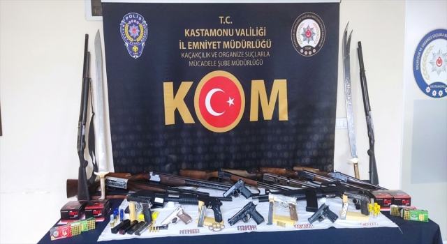Kastamonu’da kaçak silah operasyonunda 20 kişi gözaltına alındı
