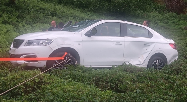 Otomobilin çay bahçesine yuvarlandığı kazada 1 kişi öldü
