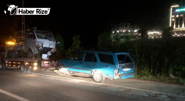 Rize'de Zincirleme Trafik Kazasında 7 Kişi Yaralandı