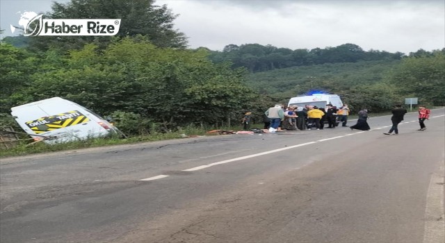 Fındık İşçilerini Taşıyan Minibüs Ağaca Çarptı, 13 Kişi Yaralandı