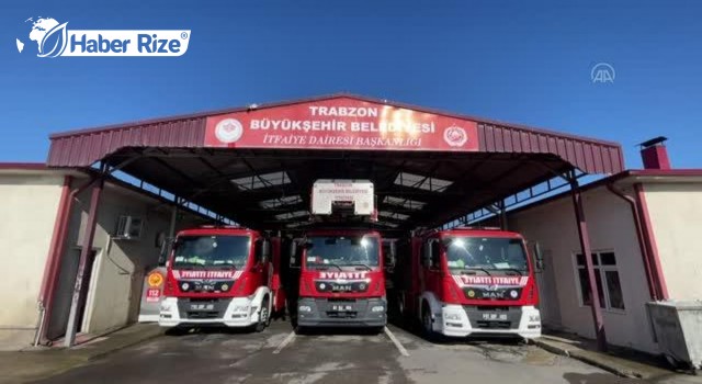 Trabzon İtfaiye Dairesi Başkanlığına 5 yeni araç filosu kazandırıldı