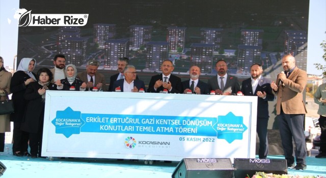 AK Parti'li Özhaseki, kentsel dönüşüm temel atma töreninde konuştu