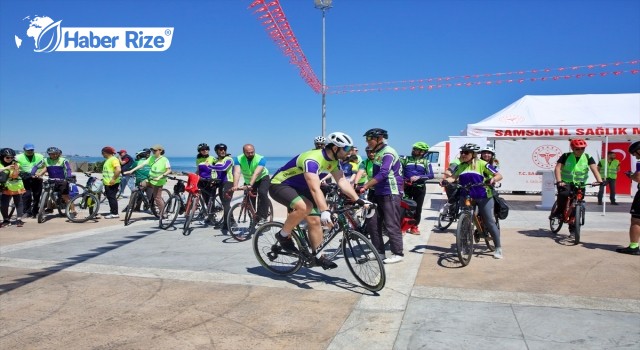 Samsun’da ”10. Yeşilay Bisiklet Turu” düzenlendi