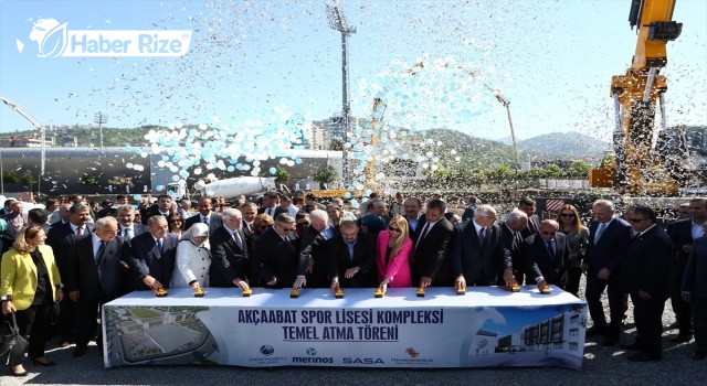 Trabzon’da 150 milyon lira maliyetli spor lisesi kompleksinin temeli atıldı