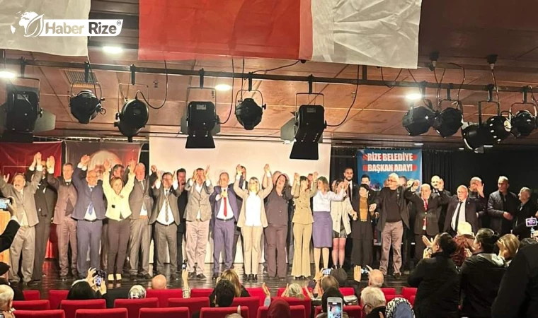 CHP Rize Belediye Başkan adaylarını coşkuyla tanıttı