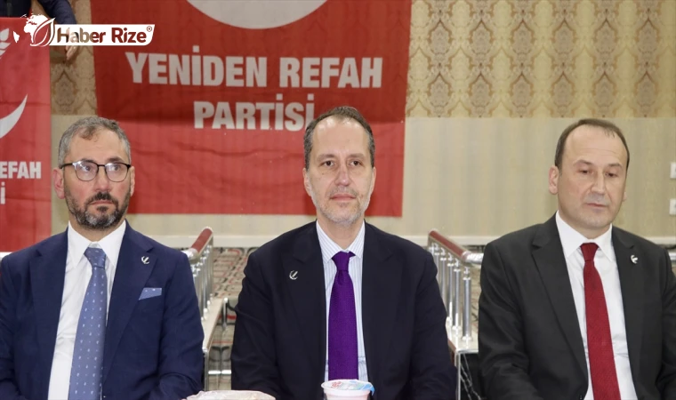 Yeniden Refah Partisi Genel Başkanı Erbakan, Trabzon'da