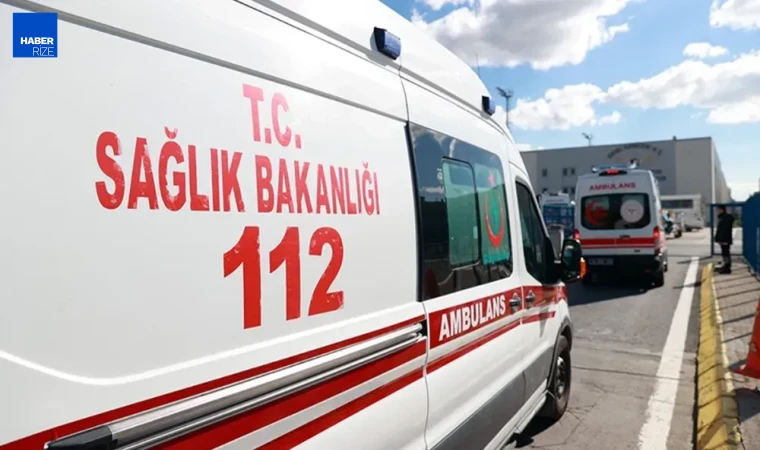 Rize'de trafik kazasında yaralanan 2 kişinin tedavisi sürüyor
