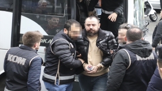 Zonguldak’ta ”Silindir Operasyonu”nda yakalanan 14 zanlı adliyede