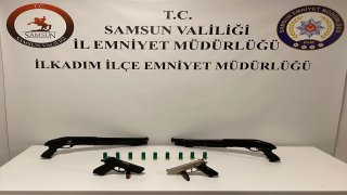 Samsun’da silah kaçakçılığı operasyonunda 4 zanlı yakalandı