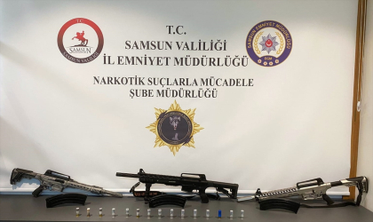 Samsun’da silahlarla yakalanan 3 kişi gözaltına alındı