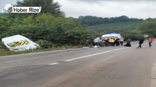 Fındık İşçilerini Taşıyan Minibüs Ağaca Çarptı, 13 Kişi Yaralandı