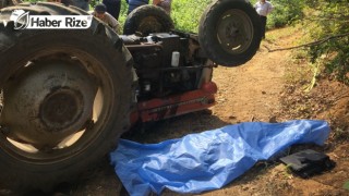 Tokat'ta Devrilen Traktörün Sürücüsü Öldü
