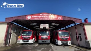Trabzon İtfaiye Dairesi Başkanlığına 5 yeni araç filosu kazandırıldı