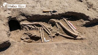 Arkeolojik kazılarda kadın iskeleti bulundu