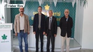 (CHP) Bayburt İl Başkanı Gelecek Partisi İl Başkanı Nazir Güler'i ziyaret etti