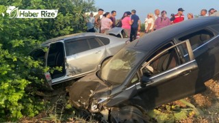 İki otomobilin çarpıştığı kazada 2 kişi yaralandı