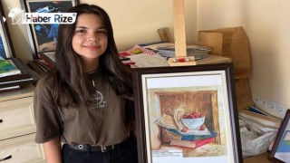 Lise öğrencisi resim yarışmasında dünya üçüncüsü oldu