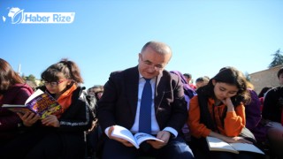 Tokat'ta çocuklar tarihi mekanda kitap okudu