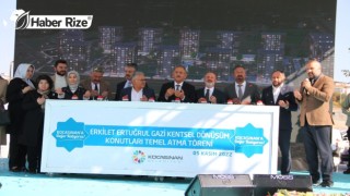 AK Parti'li Özhaseki, kentsel dönüşüm temel atma töreninde konuştu