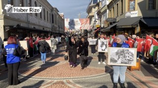 Bartın Üniversitesi Öğrencileri, İsrail'in Filistin'e yönelik saldırılarını protesto etti