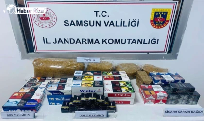 Samsun'da Tütün ve Sigara Kaçakçılığı Operasyonu: 4 Şüpheli Gözaltında