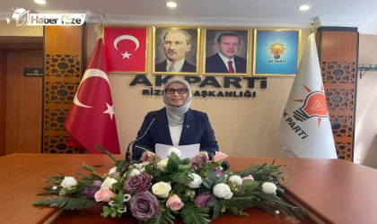 AK Parti Rize İl Kadın Kolları Başkanı Sema Yağcıtekin'den 8 Mart Dünya Kadınlar Günü Açıklaması