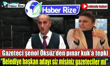 Gazeteci şenol Öksüz’den pınar kuk’a tepki "Belediye başkan adayı siz misiniz gazeteciler mi”