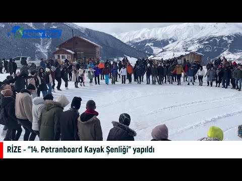 RİZE - "14. Petranboard Kayak Şenliği" yapıldı