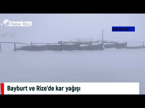 #rize #bayburt #karyagisi Bayburt ve Rize'de kar yağışı