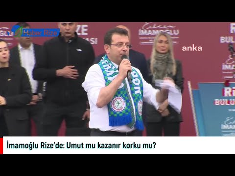 İBB Başkanı Ekrem İmamoğlu, Rize'de "Halk Buluşması"nda konuştu