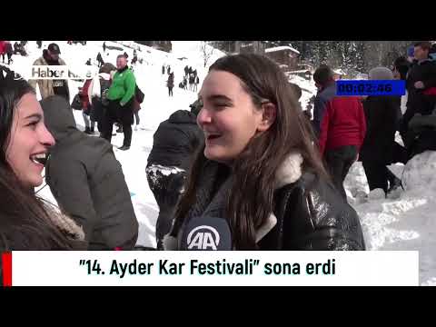 "14. Ayder Kar Festivali" sona erdi #rize #ayderyaylası #rizeayderyaylası #festival