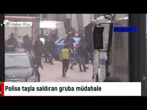 #mardin #rize #nevruzbayramı Polise taşla saldıran gruba müdahale