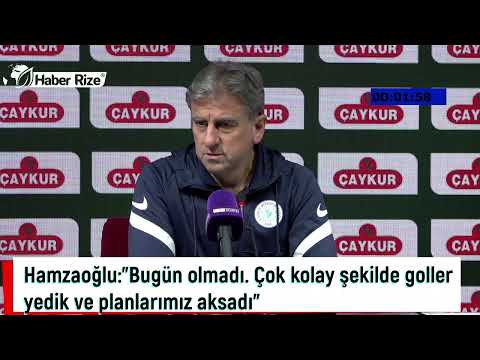 Rizespor Teknik Direktörü Hamza Hamzaoğlu'nun açıklaması #☺rize #hamzahamzaoglu #çaykurrizespor