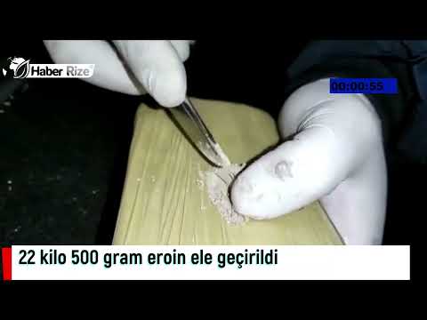 #rize #muş Muş'ta 22 kilo 500 gram eroin ele geçirildi