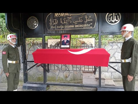 #rize Rize'de Kore gazisi Mehmet Yanbay'ın cenazesi toprağa verildi