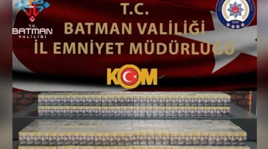 Batman’da 2 bin 300 paket kaçak sigara ele geçirildi