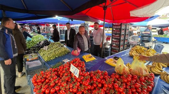 Çorum'da pazarlarda sıkı denetim devam ediyor