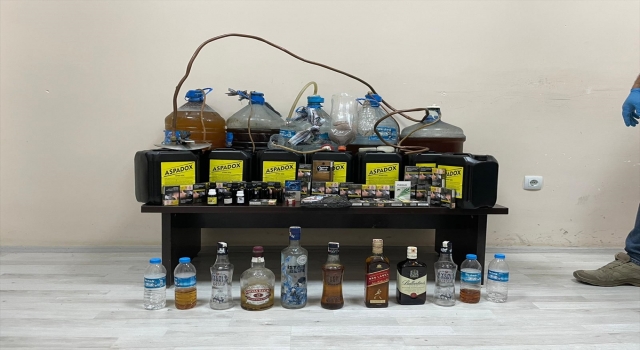 113 litre sahte içki ele geçirildi