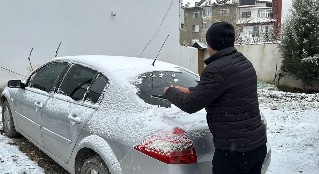 Tokat’ta kar yağışı etkili oldu