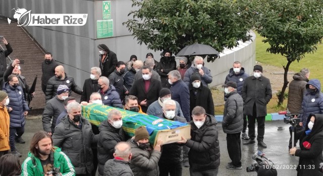 Rizespor Eski Kulüp Başkanı Kürkçü Cenaze töreni