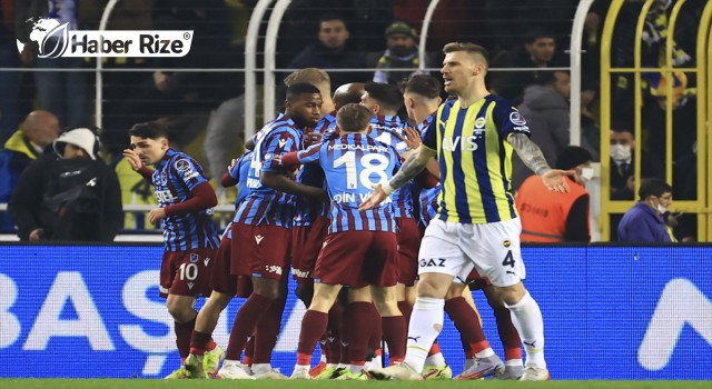 Lider Trabzonspor Fenerbahçe  elinden kaçirdi