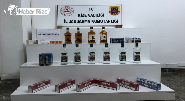 Rize'de Sigara ve Alkol Kaçakçılığı