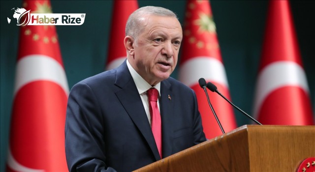 Cumhurbaşkanı Erdoğan kabine toplantısı sonrası açıklamalarda bulunuyor