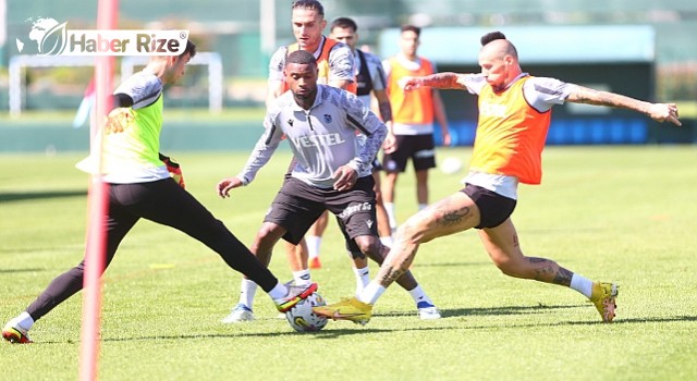 Trabzonspor Kayserispor maçı hazırlıkları kapsamında çalışmalarına devam etti