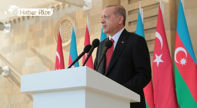 Cumhurbaşkanı Erdoğan Azerbaycan'da