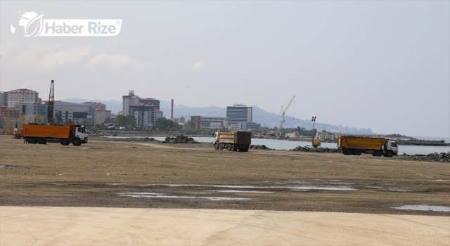 Rize Şehir Hastanesi deniz dolgu çalışmaları bitiyor