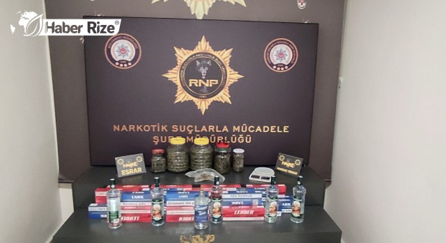Rize Emniyetinden uyuşturucu operasyonu