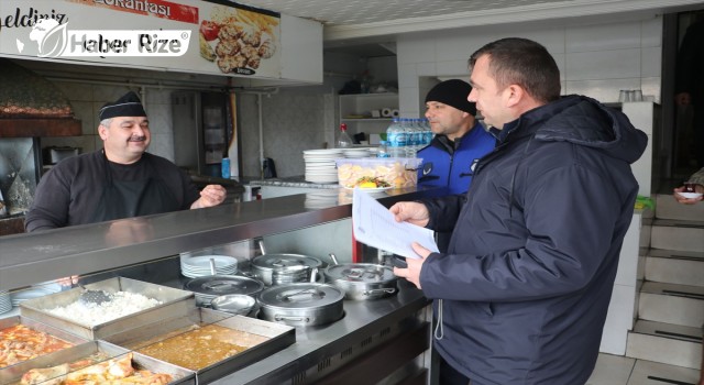 Havza'da zabıta ekiplerinden fiyat listesi denetimi