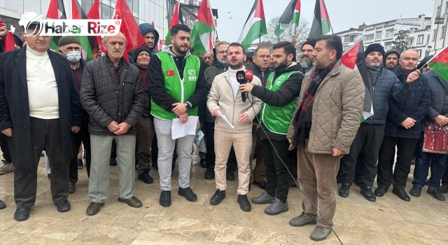 Rize, Gümüşhane, Ordu ve Trabzon’da teröre ve İsrail’e tepki yürüyüşü gerçekleştirildi